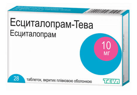 Есциталопрам Тева таблетки 10 мг 28 шт