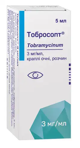 Тобросопт краплі очні 3 мг/мл 5 мл 1 флакон