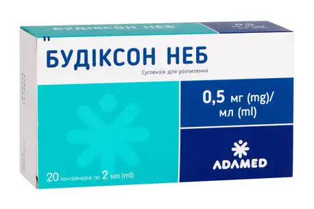 Будіксон Неб суспензія для інгаляцій 0,5 мг/мл 2 мл 20 шт