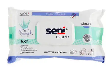Seni Care Classic Серветки вологі 68 шт