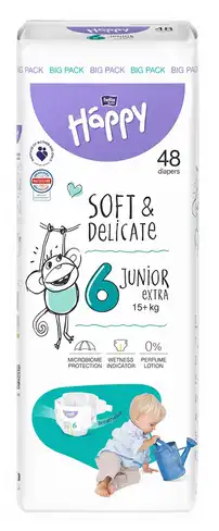 Bella Baby Happy 6 Підгузки дитячі 15+кг 48 шт
