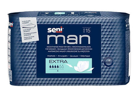 Seni Man Extra Прокладки урологічні чоловічі 15 шт loading=