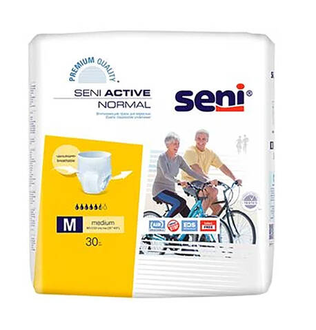 Seni Active Normal Трусики-підгузки для дорослих розмір M 30 шт
