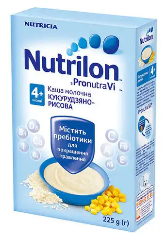Nutrilon Каша молочна кукурудзяно-рисова з 4 місяців 225 г 1 коробка