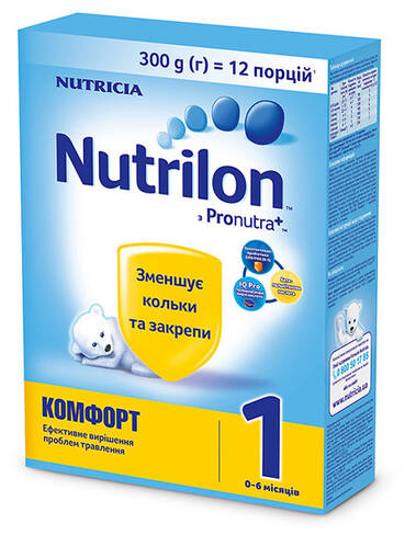 Nutrilon Комфорт 1 Суміш молочна 0-6 місяців 300 г 1 коробка loading=