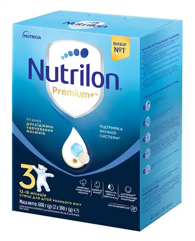 Nutrilon 3 Суміш суха дитяча молочна 12-18 місяців 600 г 1 коробка