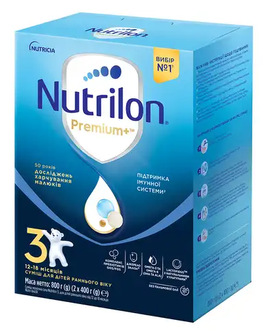 Nutrilon 3 Суміш молочна 12-18 місяців 800 г 1 коробка