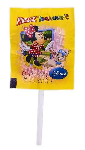 Льодяник'С Plusssz Disney з вітамінами та фруктовим соком льодяники 8 г 100 шт