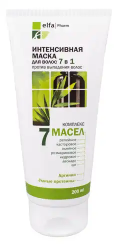 Elfa Маска інтенсивна 7 в 1 проти випадіння волосся 200 мл 1 туба