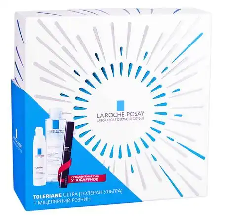 La Roche-Posay Toleriane Ultra 40 мл + міцелярний розчин 200 мл + Toleriane туш для вій 6,9 мл 1 набір