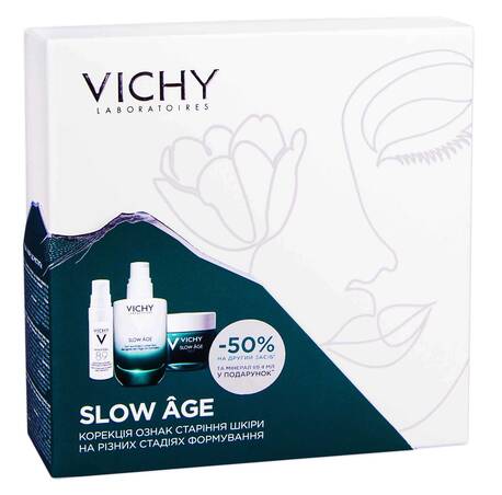 Vichy Slow Age Mineral 89 4 мл + флюїд 50 мл + нічний крем-маска 50 мл 1 набір loading=