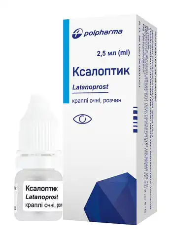 Ксалоптик краплі очні 50 мкг/мл 2,5 мл 1 флакон