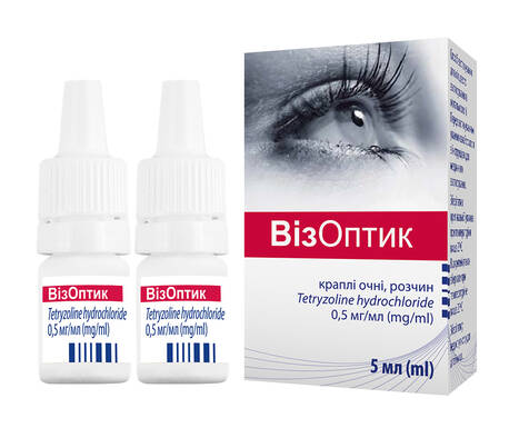 ВізОптик краплі очні 0,5 мг/мл 5 мл 2 флакони