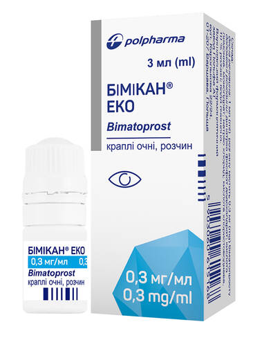 Бімікан еко краплі очні 0,3 мг/мл 3 мл 1 флакон loading=