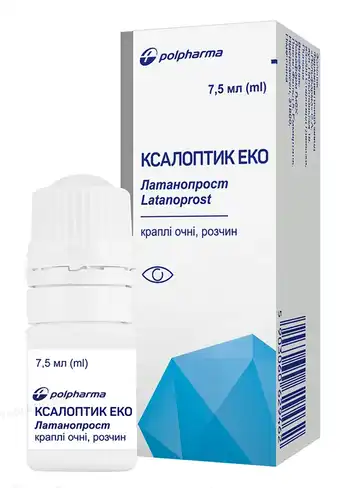 Ксалоптик Еко краплі очні 50 мкг/мл 7,5 мл 1 флакон