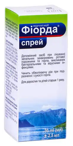 Фіорда спрей для горла та ротової порожнини 30 мл 1 флакон