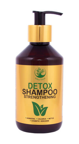 Arbor Vitae Detox Шампунь для волосся з нафтою косметичною та додаванням екстрактів кропиви, хвощу і каламусу 300 мл 1 флакон