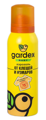 Gardex  Baby Аерозоль від кліщів і комарів на одяг 100 мл 1 флакон