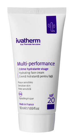 Ivatherm Multi-performance Крем зволожувальний для сухої шкіри обличчя SPF20 50 мл 1 туба
