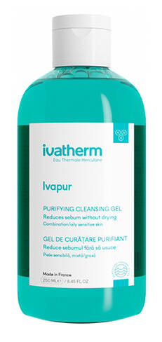 Ivatherm Ivapur Гель-пінка очищувальна для комбінованої або жирної чутливої шкіри 250 мл 1 флакон