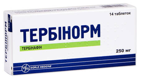 Тербінорм таблетки 250 мг 14 шт