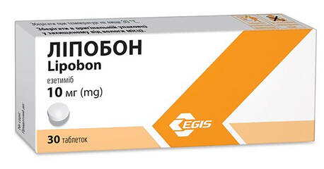 Ліпобон таблетки 10 мг 30 шт