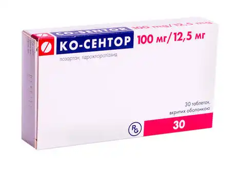 Ко-сентор таблетки 100 мг/12,5 мг  30 шт