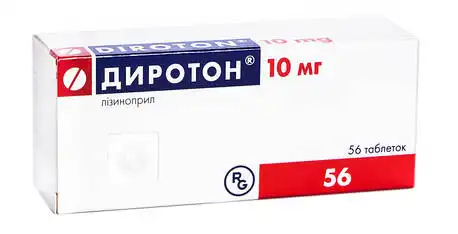 Диротон таблетки 10 мг 56 шт