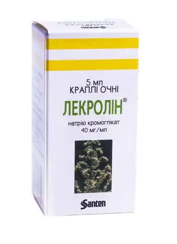Лекролін краплі очні 40 мг/мл 5 мл 1 флакон