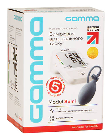 Gamma Semi 4Gen Тонометр електричний напівавтоматичний 1 шт