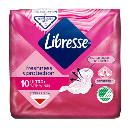 Libresse Ultra Нормал Прокладки гігієнічні ультратонкі 10 шт
