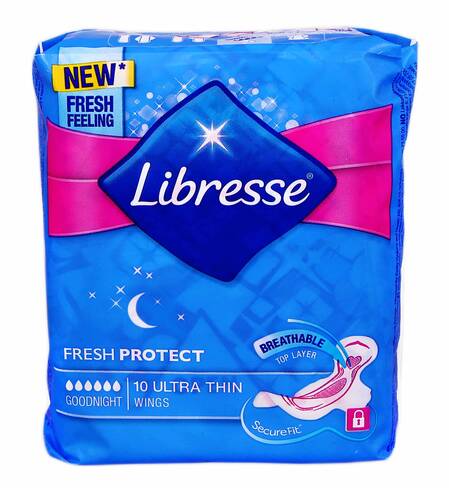 Libresse Goodnight Прокладки гігієнічні ультратонкі 10 шт