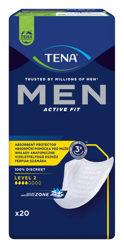 Tena Men Level 2 Medium Прокладки урологічні чоловічі 20 шт