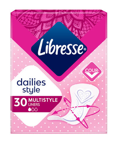Libresse Dailyfresh Мультистайл Plus Прокладки гігієнічні щоденні 30 шт loading=