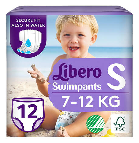Libero Swimpants Small Підгузки-трусики для плавання 7-12 кг 12 шт