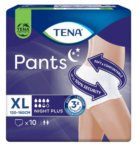 Tena Pants Plus Night Труси-підгузки нічні розмір XL 10 шт loading=