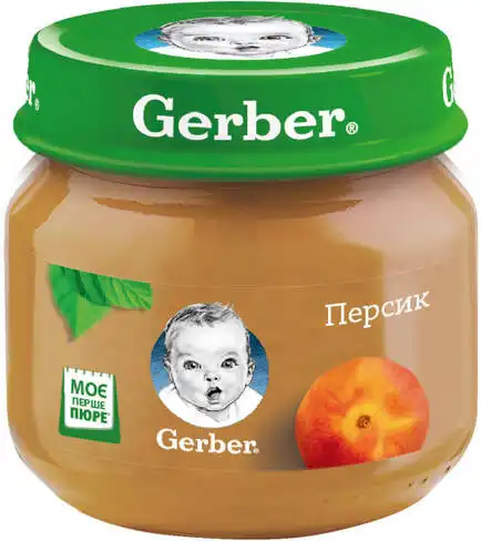 Gerber Пюре Персик з 6 місяців 80 г 1 банка