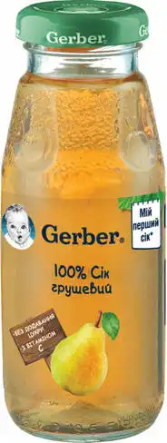 Gerber Сік грушевий з 6 місяців 175 мл 1 банка