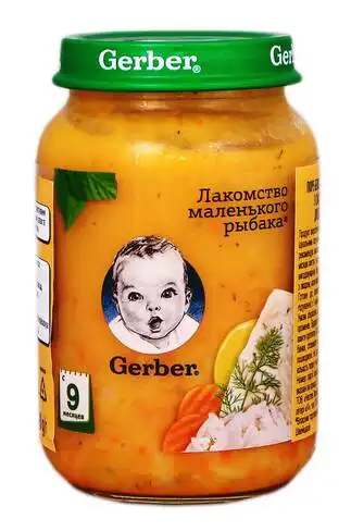 Gerber Пюре Ласощі маленького рибалки з 9 місяців 190 г 1 банка