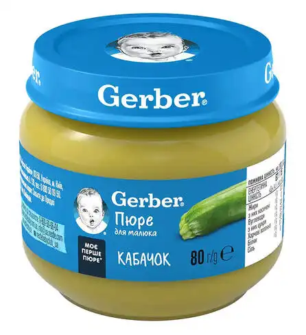 Gerber Пюре Кабачок  з 6 місяців 80 г 1 банка