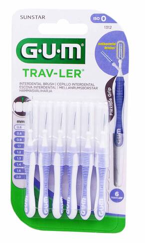 Gum Trav-Ler Зубна щітка міжзубна 0,6 мм 6 шт