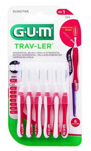 Gum Trav-Ler Зубна щітка міжзубна 0,8 мм 6 шт
