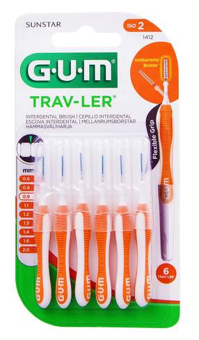 Gum Trav-Ler Зубна щітка міжзубна 0,9 мм 6 шт
