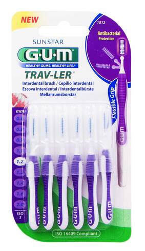Gum Trav-Ler Зубна щітка міжзубна 1,2 мм 6 шт