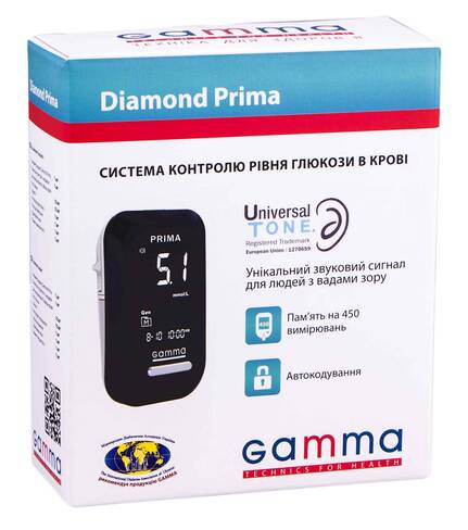 Gamma Diamond Prima Глюкометр 1 шт