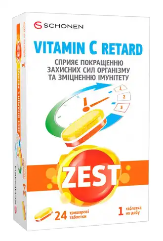 Zest Вітамін C Ретард таблетки 24 шт