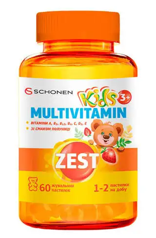 Zest Кідс Мультивітамін пастилки жувальні 60 шт