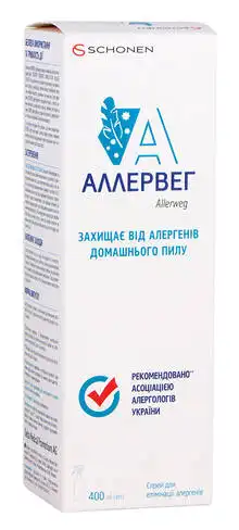 Аллервег спрей для елімінації алергенів спрей 400 мл 1 флакон