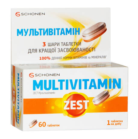 Zest Мультивітамін таблетки 60 шт