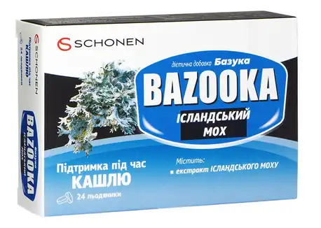 Базука Ісландський Мох льодяники 24 шт